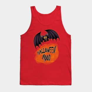 Halloween Mood Bat Cartoon Tank Top